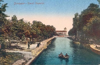 Canal Imperial de Aragon in its passage through Torrero (Zaragoza)