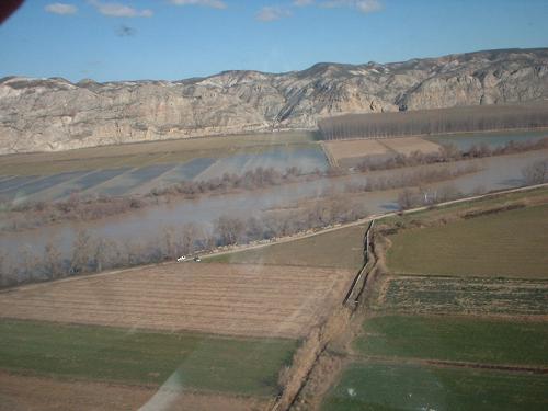 Crecida del Ebro el día 6-02-03 a su paso por Gallur en dirección a Pradilla. 19.