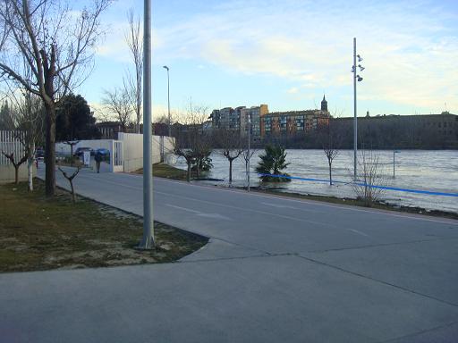 Riada del Ebro el 23 de enero de 2013 a su paso por Zaragoza. 21.