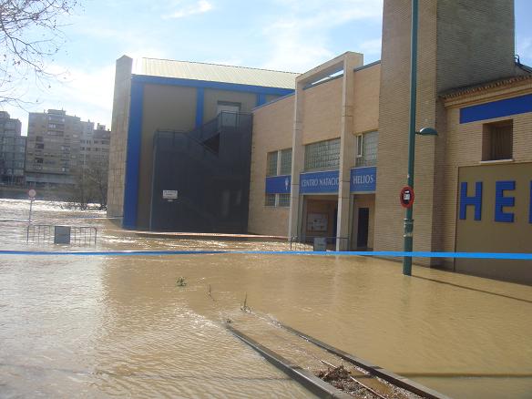 Riada del Ebro el 1 de marzo de 2015 a su paso por Zaragoza. 26