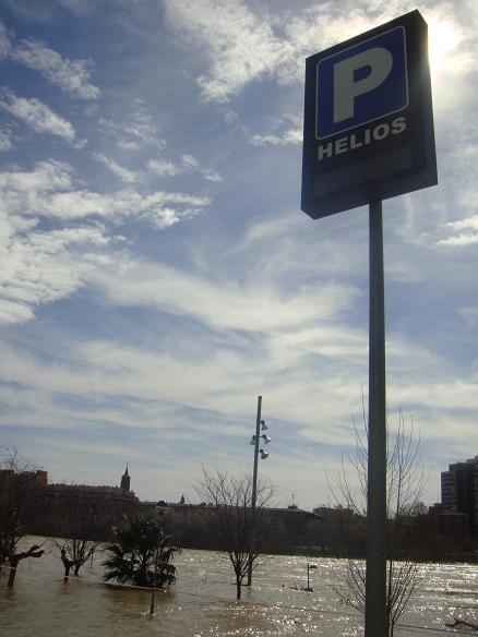 Riada del Ebro el 1 de marzo de 2015 a su paso por Zaragoza. 30
