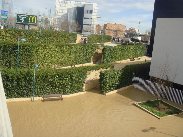 Riada del Ebro el 1 de marzo de 2015 a su paso por Zaragoza. 45