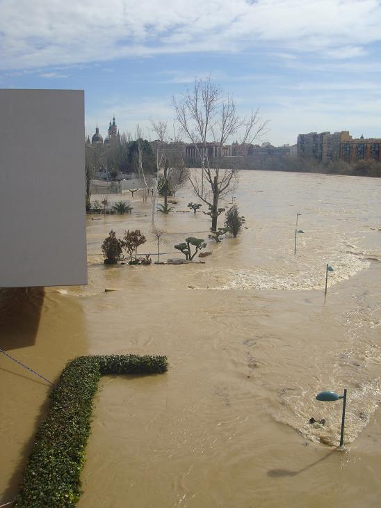 Riada del Ebro el 1 de marzo de 2015 a su paso por Zaragoza. 46