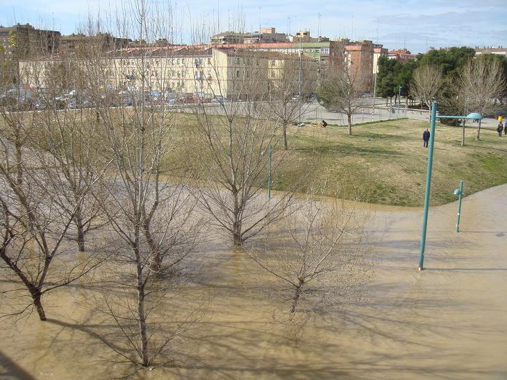 Riada del Ebro el 1 de marzo de 2015 a su paso por Zaragoza. 59