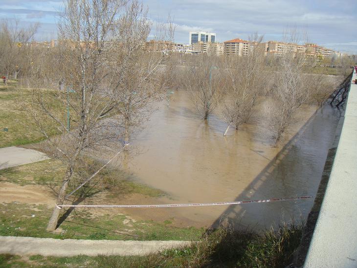 Riada del Ebro el 1 de marzo de 2015 a su paso por Zaragoza. 60