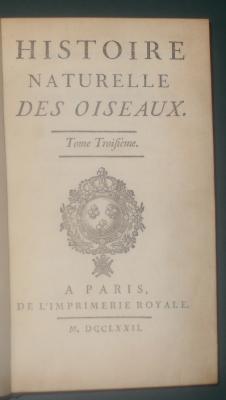 Histoire Naturelle des Oiseaux. Tome 3 1
