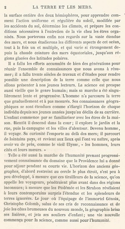 La Terre et les Mers. Introduction 2