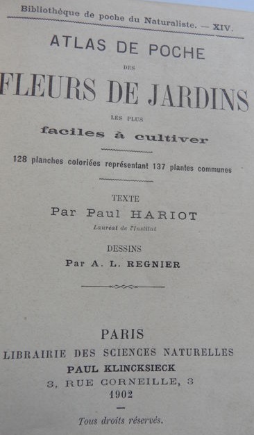 Atlas de poche. Fleurs de Jardins les plus faciles a cultiver b