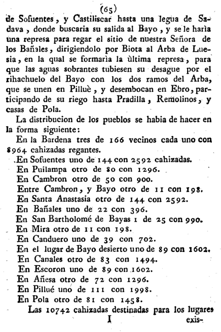 Historia de la Economía política de Aragón. Ignacio Jordán Claudio de Asso y del Río. 1798. Historia de la Economía política de Aragón. Ignacio Jordán Claudio de Asso y del Río. 1798. Página 65
