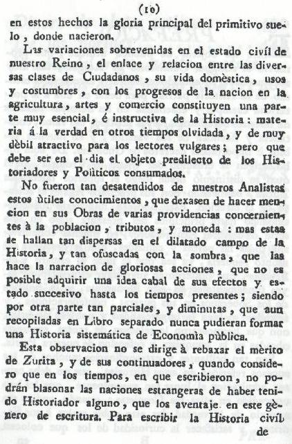 Historia de la Economía politica de Aragón. Ignacio Jordán Claudio de Asso y del Río. 1798. Historia de la Economía política de Aragón. Ignacio Jordán Claudio de Asso y del Río. 1798. Página 10