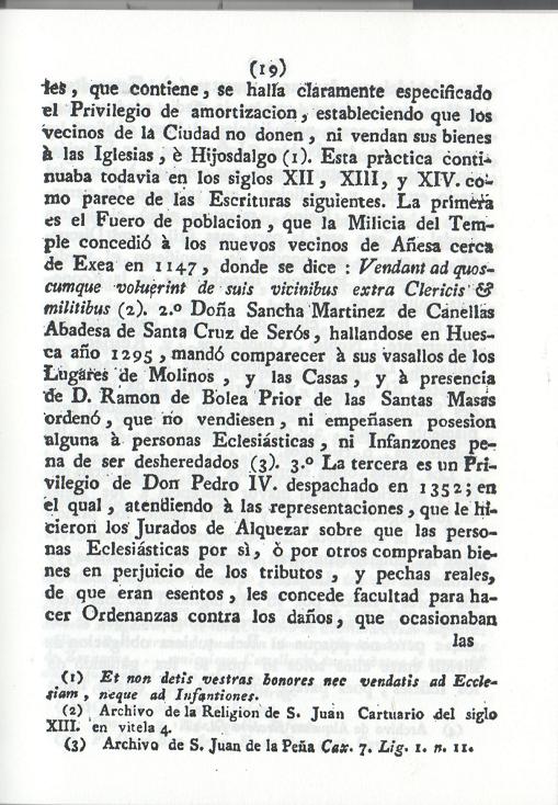 Historia de la Economía politica de Aragón. Ignacio Jordán Claudio de Asso y del Río. 1798. Historia de la Economía política de Aragón. Ignacio Jordán Claudio de Asso y del Río. 1798. Página 19