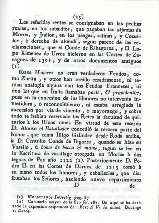 Historia de la Economía política de Aragón. Ignacio Jordán Claudio de Asso y del Río. 1798. Página 25