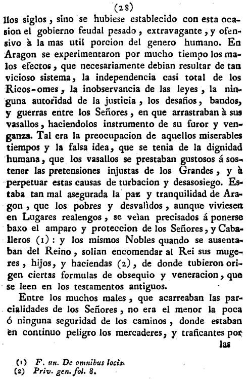 Historia de la Economía política de Aragón. Ignacio Jordán Claudio de Asso y del Río. 1798. Página 28