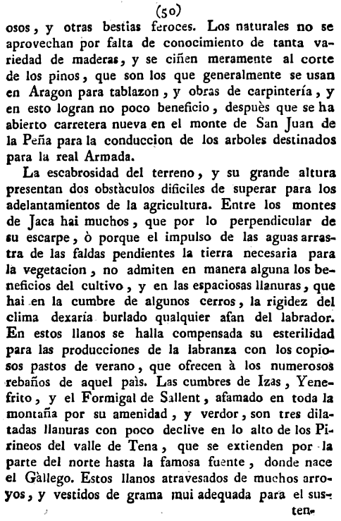 Historia de la Economía politica de Aragón. Ignacio Jordán Claudio de Asso y del Río. 1798. Historia de la Economía política de Aragón. Ignacio Jordán Claudio de Asso y del Río. 1798. Página 50
