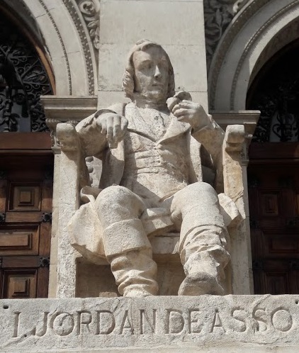 Ignacio Jordan de Asso en el paraninfo de la Universidad de Zaragoza