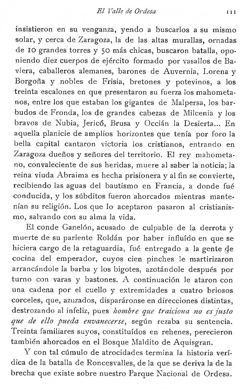 Valle de Ordesa 1935. Página de descripción 111 Valle de Ordesa 1935. Descripción 111