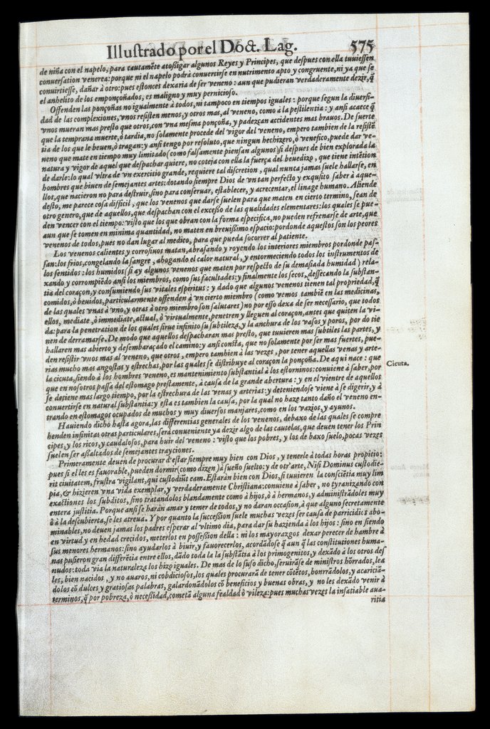 De Materia Medica de Dioscorides. Andres Laguna. Amberes 1555. Libro VI. 575