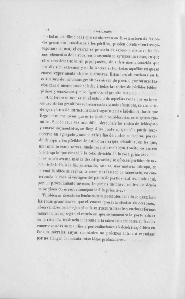 Página 12. Capítulo Primero. Mapa Geológico de España. Tomo I, explicación por Lucas Mallada. Madrid. 1895. Página 12. Capítulo Primero. Mapa Geológico de España. Tomo I, explicación por Lucas Mallada. Madrid. 1895.