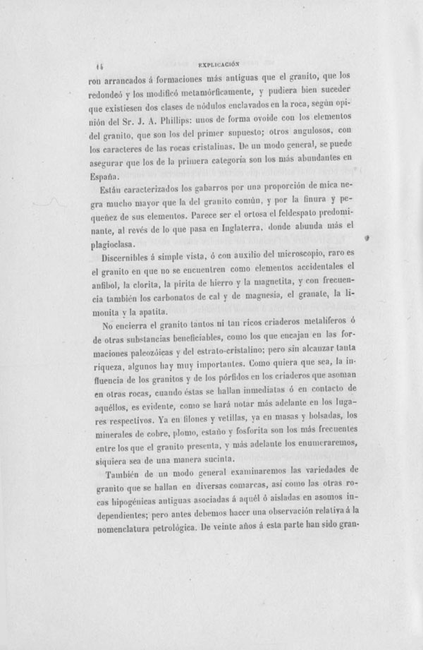 Página 14. Capítulo Primero. Mapa Geológico de España. Tomo I, explicación por Lucas Mallada. Madrid. 1895. Página 14. Capítulo Primero. Mapa Geológico de España. Tomo I, explicación por Lucas Mallada. Madrid. 1895.