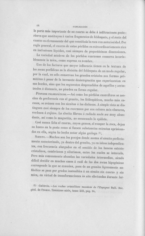 Página 18. Capítulo Primero. Mapa Geológico de España. Tomo I, explicación por Lucas Mallada. Madrid. 1895. Página 18. Capítulo Primero. Mapa Geológico de España. Tomo I, explicación por Lucas Mallada. Madrid. 1895.