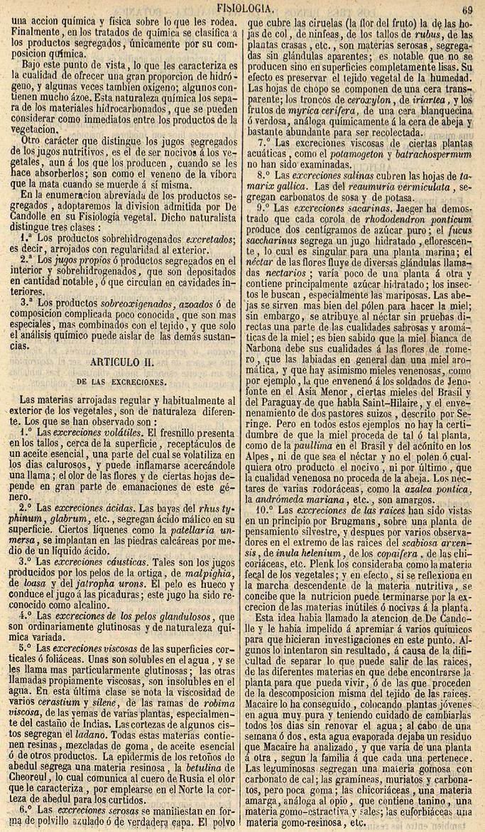 Bot&aacute;nica. P�gina 69. Los Tres Reinos de la Naturaleza. Fisiolog�a.