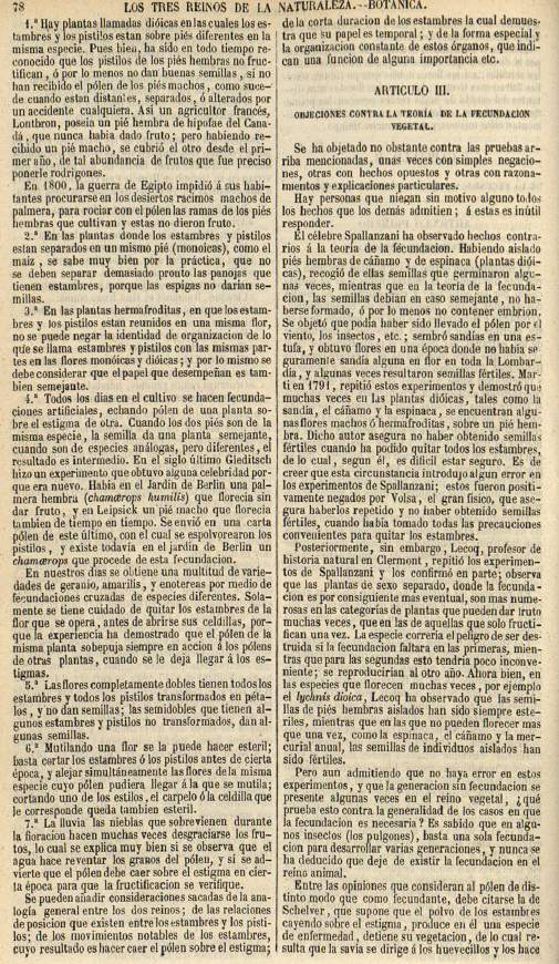 Bot&aacute;nica. Página 78. Los Tres Reinos de la Naturaleza. Fisiología.