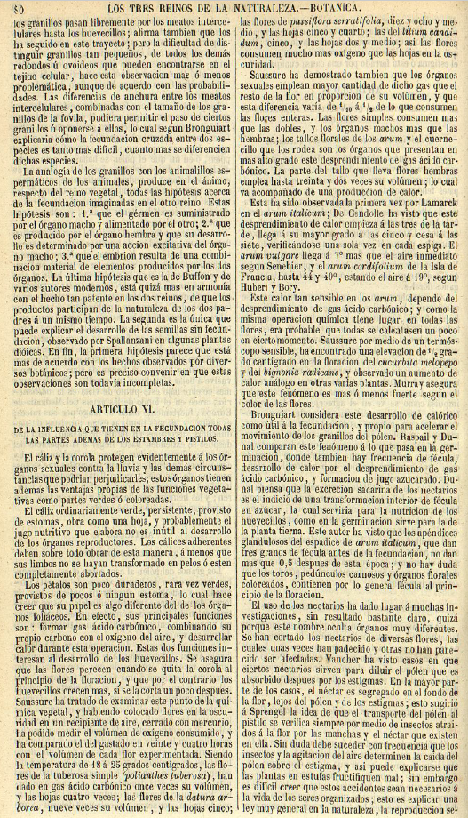 Bot&aacute;nica. Página 80. Los Tres Reinos de la Naturaleza. Fisiología.