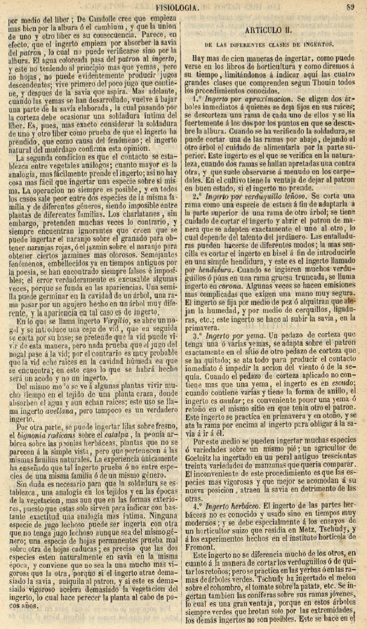 Botánica. Página 89. Los Tres Reinos de la Naturaleza. Fisiología.