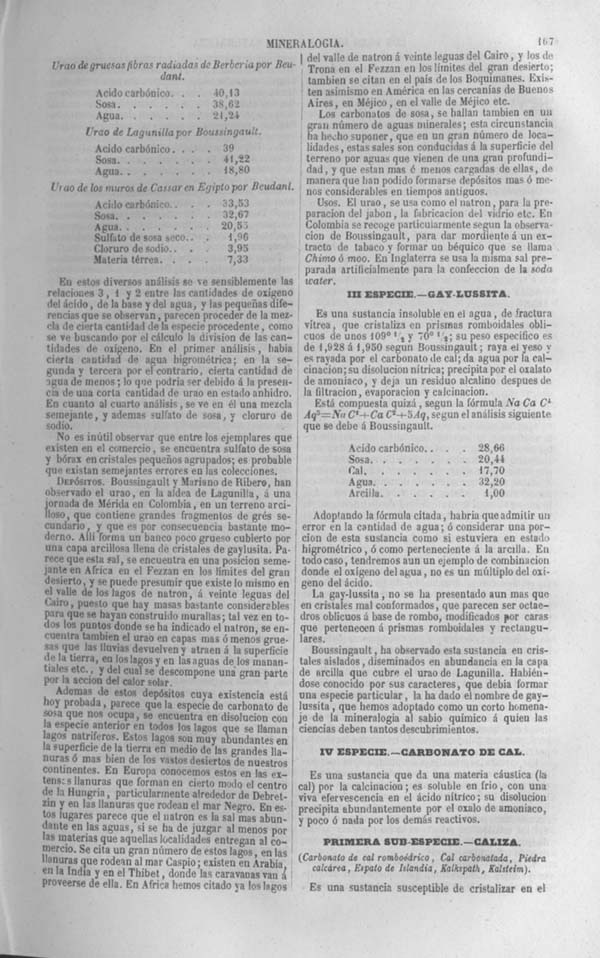 Página 167 Tomo noveno. Los Tres Reinos de la Naturaleza. Museo Pintoresco. Mineralog&iacute;a.
