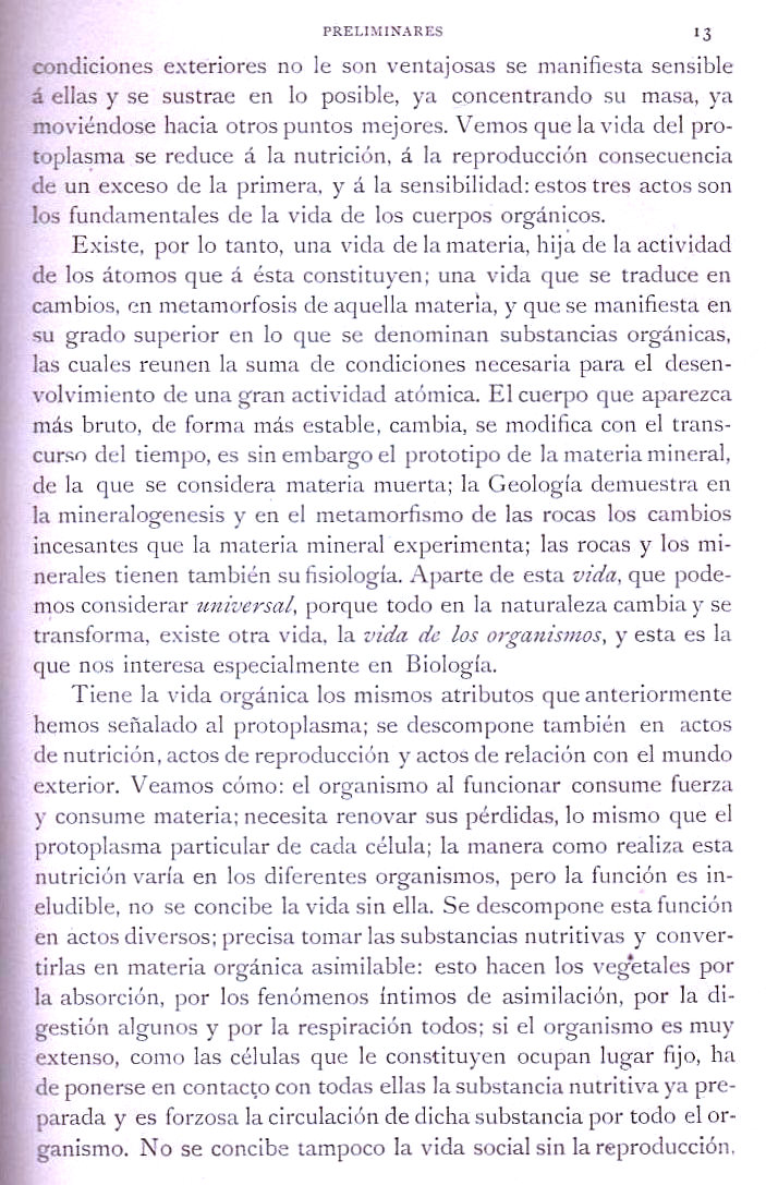 Página 13. Preliminares. Botánica I por Odón de Buen. Historia Natural. Montaner y Simón, editores. 1891. Página 13. Preliminares. Botánica I por Odón de Buen. Historia Natural. Montaner y Simón, editores. 1891.
