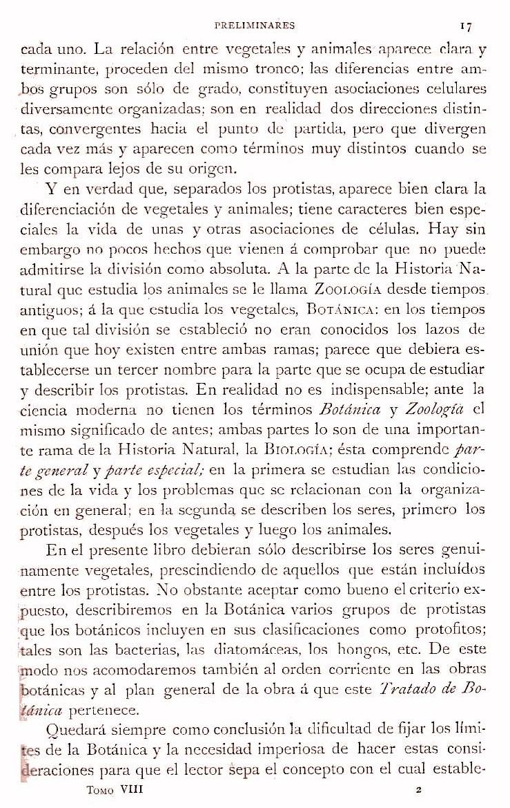 Página 17. Preliminares. Botánica I por Odón de Buen. Historia Natural. Montaner y Simón, editores. 1891. Página 17. Preliminares. Botánica I por Odón de Buen. Historia Natural. Montaner y Simón, editores. 1891.
