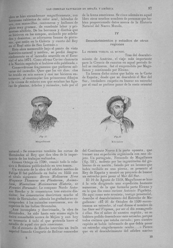 Página 95. Tomo I.  Tratado II.  Las Ciencias Naturales en España y America.