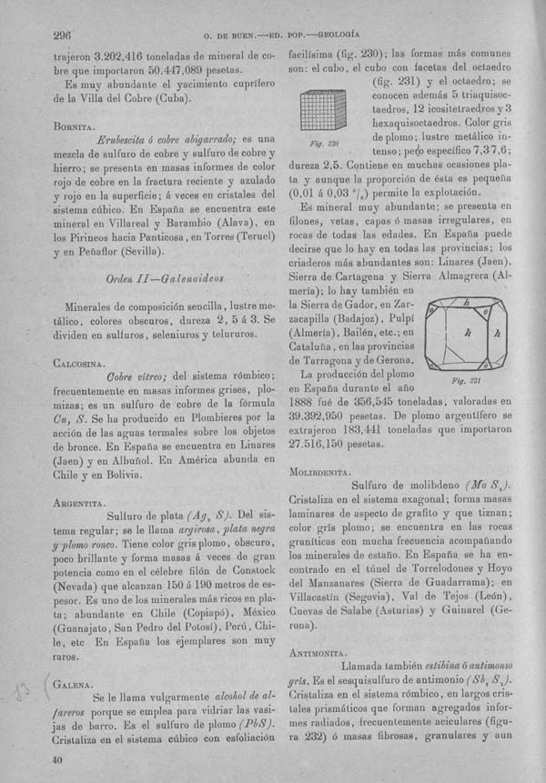 Página 296 Tomo I. Tratado V. Geología. Mineralogía especial.