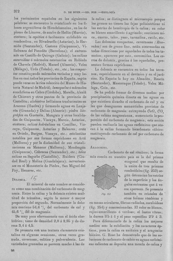 Página 322 Tomo I. Tratado V. Geología. Mineralogía especial.