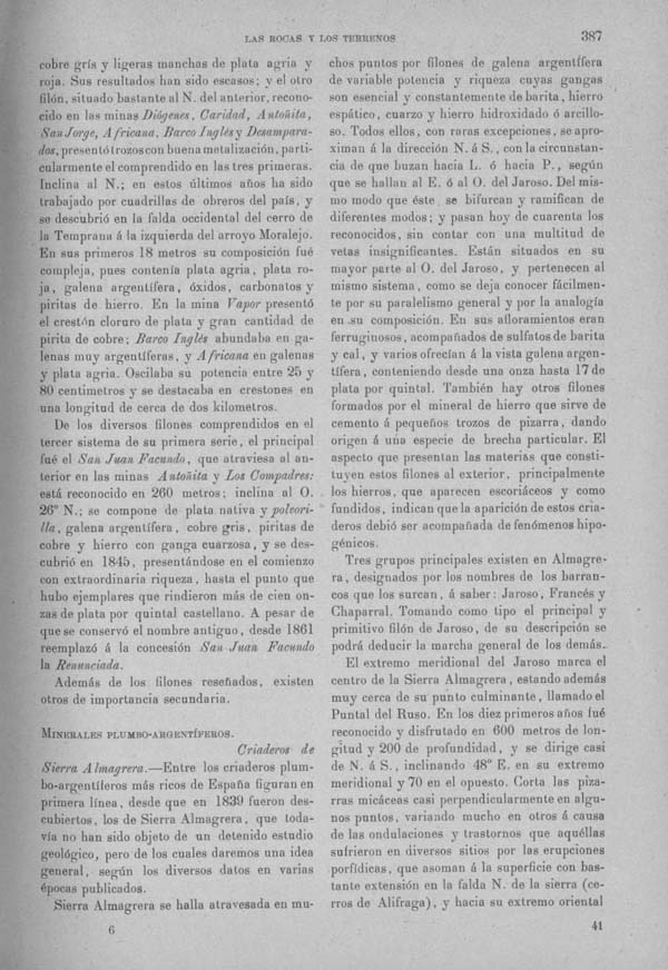 Página 387 Tomo I. Tratado VI. Geología. Las rocas y los terrenos.