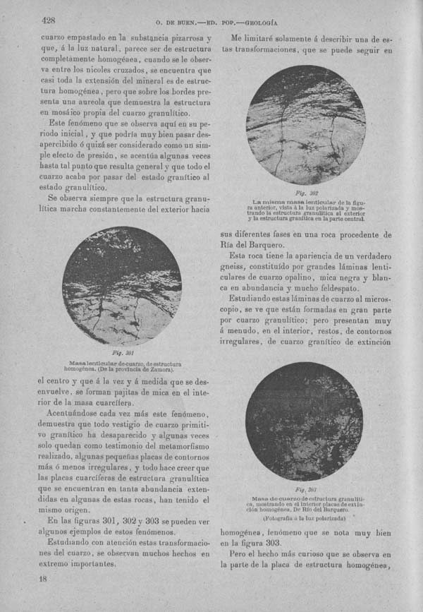 Página 428 Tomo I. Tratado VII. Geología. Fisiología de la tierra. Minerogenesia petrogenesia geogenesia.