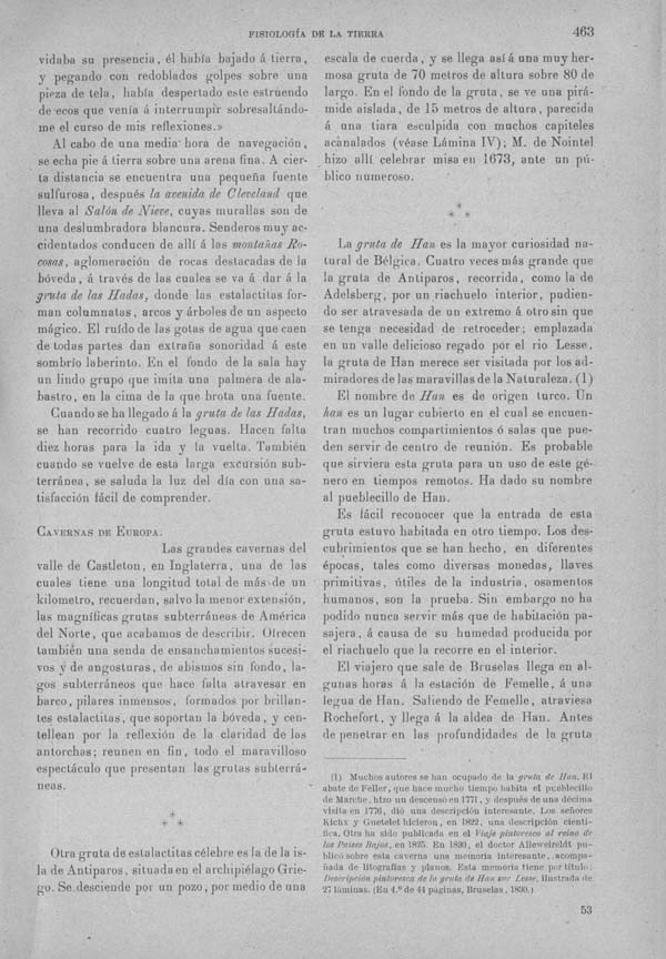 Página 464 Tomo I. Tratado VII. Geología. Fisiología de la tierra. Minerogenesia petrogenesia geogenesia.