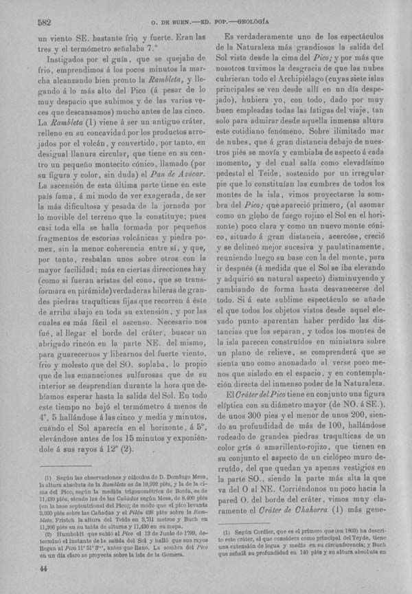 Página 582. Tomo I. Tratado IX. Geología. Volcanes y geiseres.