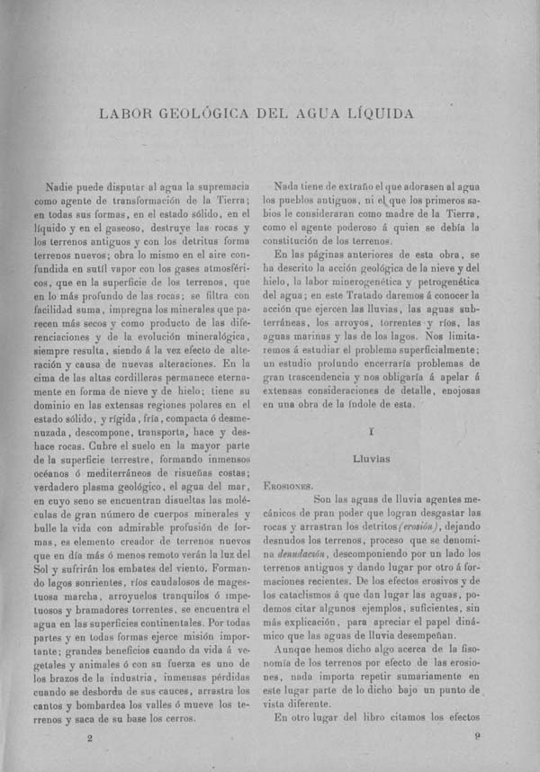 Página 675. Tomo I. Geología. Tratado XI. Labor geológica de la atmósfera, el agua liquida y los seres vivos.