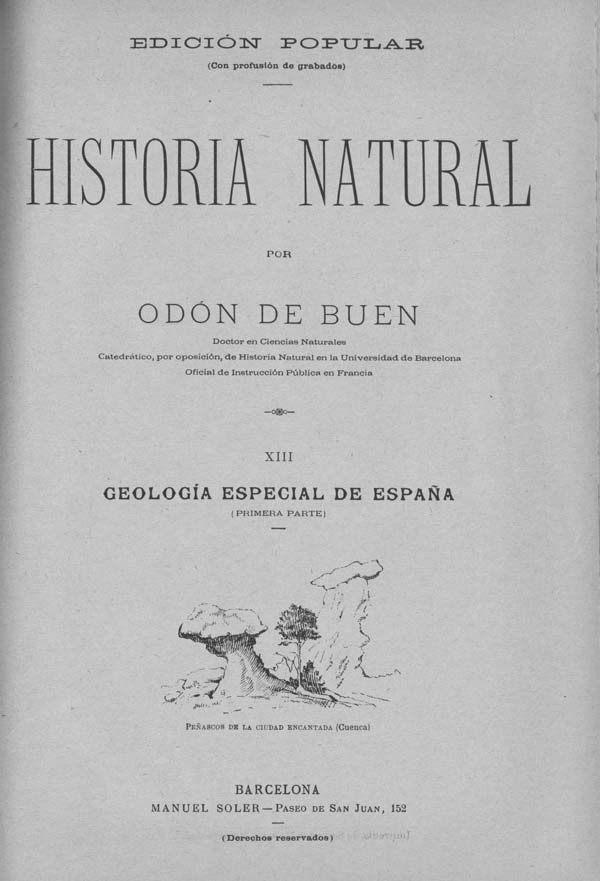 Página 787. Tomo I. Geología. Tratado XIII. Geología especial de España. (Primera parte).
