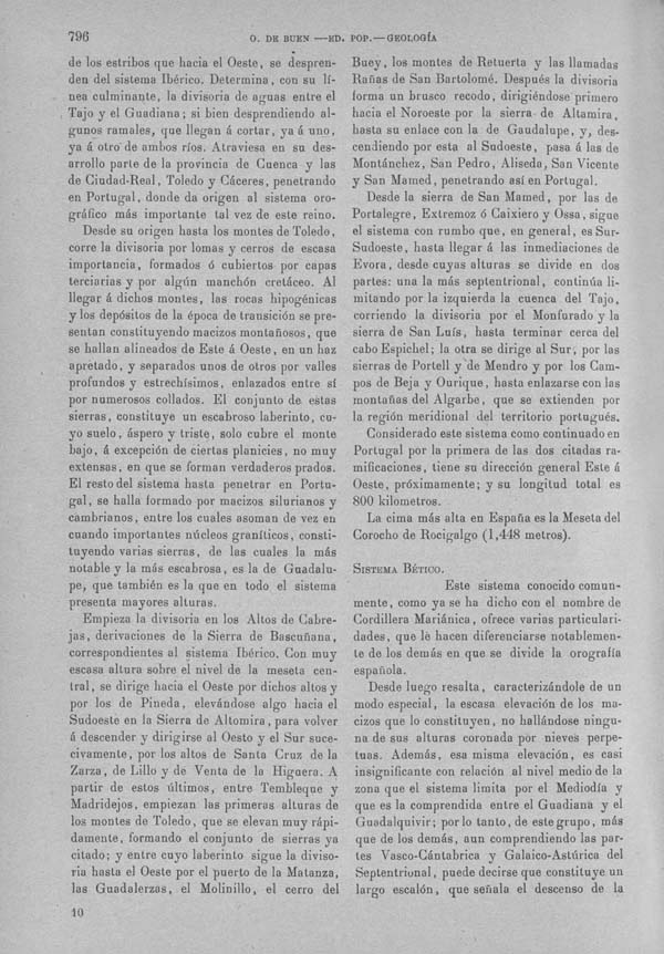 Página 796. Tomo I. Geología. Tratado XIII. Geología especial de España. (Primera parte).
