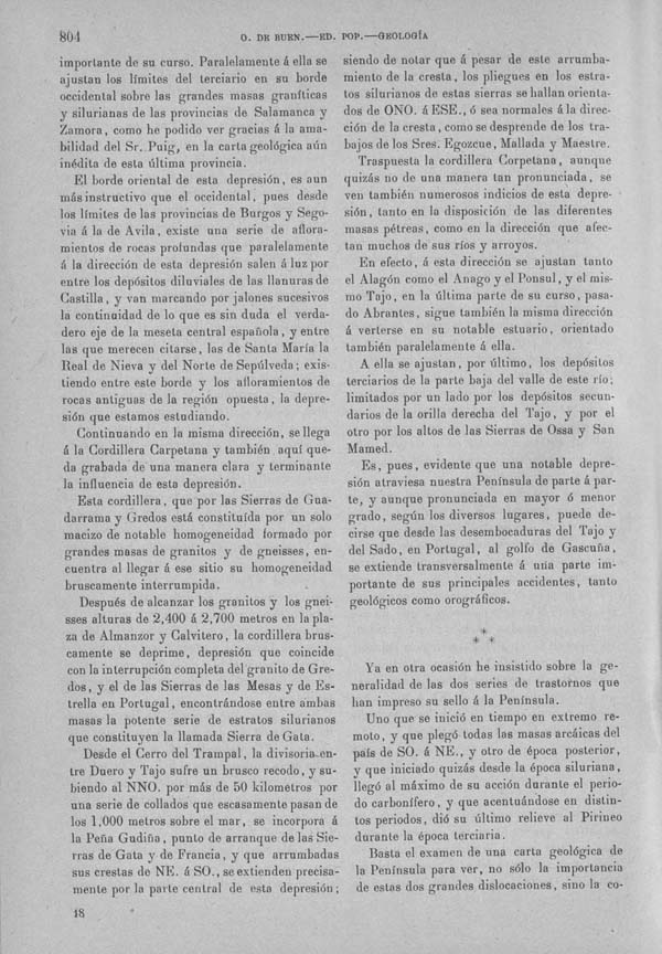 Página 804. Tomo I. Geología. Tratado XIII. Geología especial de España. (Primera parte).
