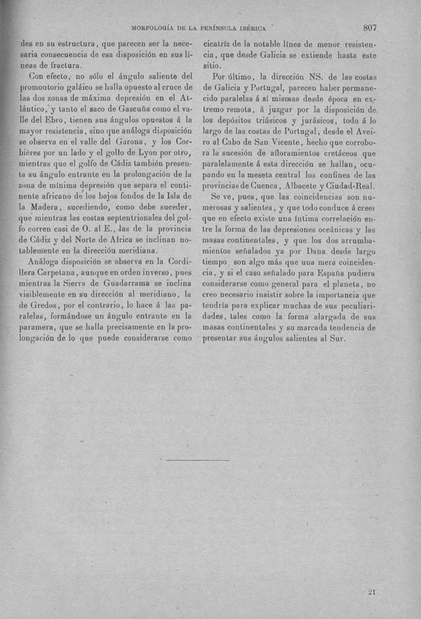 Página 807. Tomo I. Geología. Tratado XIII. Geología especial de España. (Primera parte).