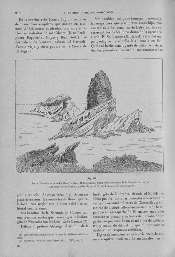 Página 818. Tomo I. Geología. Tratado XIII. Geología especial de España. (Primera parte).