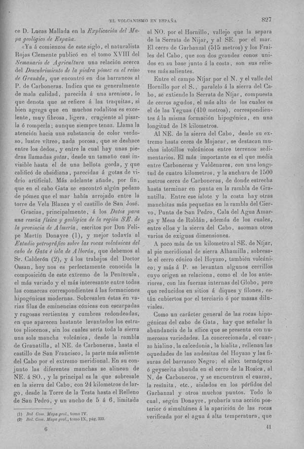 Página 827. Tomo I. Geología. Tratado XIII. Geología especial de España. (Primera parte).