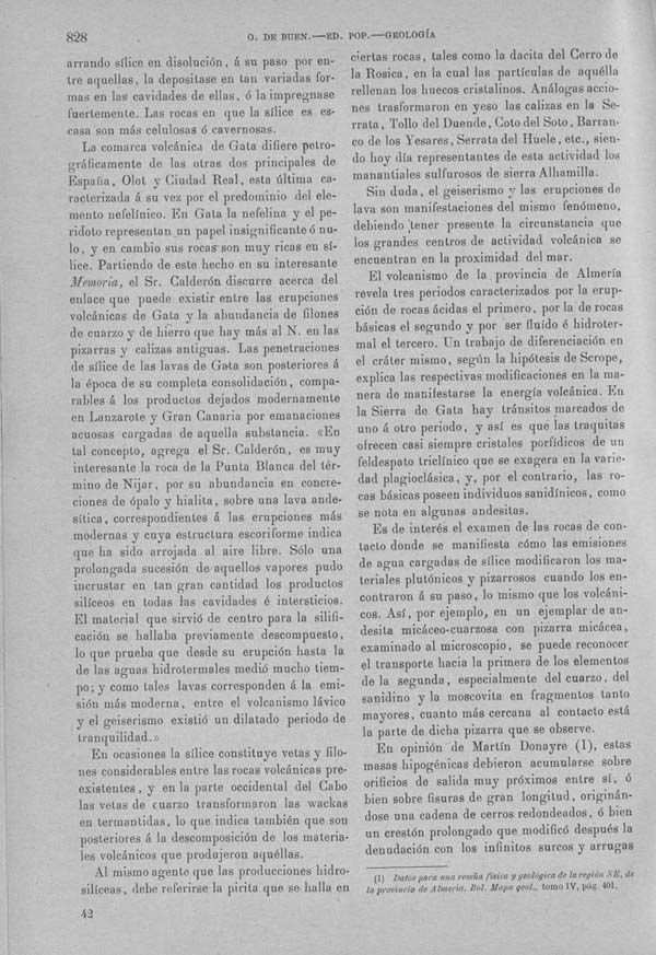 Página 828. Tomo I. Geología. Tratado XIII. Geología especial de España. (Primera parte).