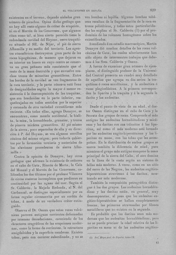 Página 829. Tomo I. Geología. Tratado XIII. Geología especial de España. (Primera parte).