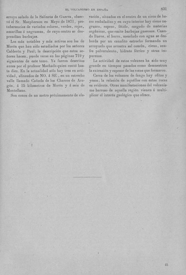 Página 831. Tomo I. Geología. Tratado XIII. Geología especial de España. (Primera parte).