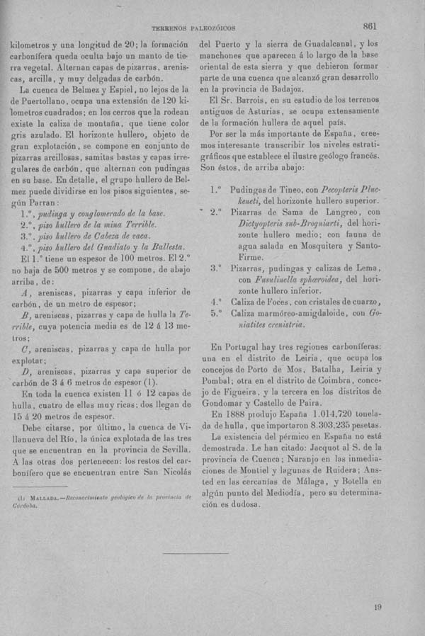 Página 861. Tomo I. Geología. Tratado XIV. Geología especial de España. (Segunda parte).
