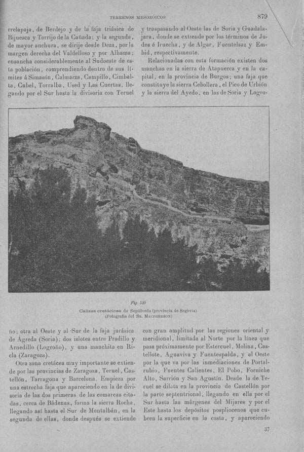 Página 879. Tomo I. Geología. Tratado XIV. Geología especial de España. (Segunda parte).